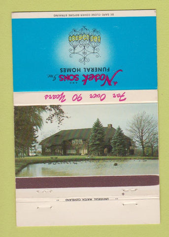 Matchbook Cover - Nosek Sons Funeral Homes Brecksville OH  40 Strike