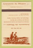 Matchbook Cover - Armurerie Du 50 Naire Brussels Belgium 40 Strike