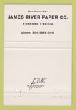 Matchbook Cover - King James Cast Coat James River Paper Richmond VA 40 Strike