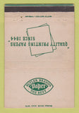 Matchbook Cover - Butler Brand PApers Kansas City MO Wichita KS 40 Strike