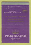 Matchbook Cover - Frigidaire Appliances Central City KY 40 Strike