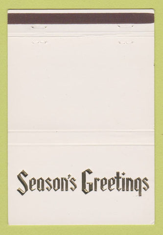Matchbook Cover - Morrison Paper Company Oklahoma City OK Christmas 40 Strike