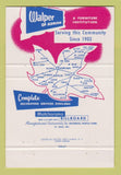 Matchbook Cover - Walper Furniture Adrian MI 40 Strike