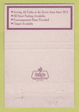 Matchbook Cover - Wiggin Purdy McCooey Dion Funeral Home Dover NH 40 Strike