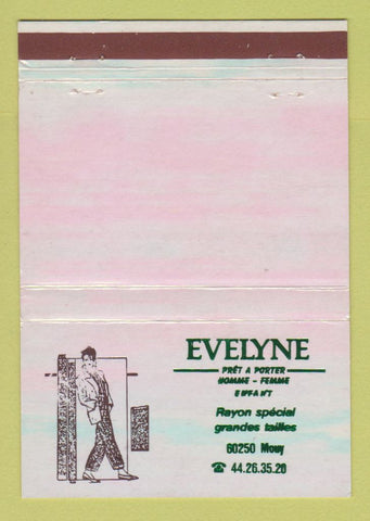 Matchbook Cover - Evelyne Women's Clothes Mouy 40 Strike