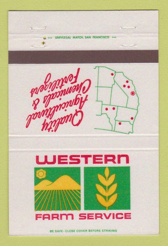 Matchbook Cover - Western Farm Service San Ramon CA 40 Strike