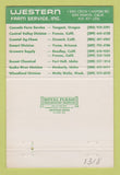 Matchbook Cover - Western Farm Service San Ramon CA 40 Strike