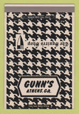 Matchbook Cover - Gunn's Squire's Shop Clothes Athens GA WEAR 40 Strike