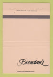 Matchbook Cover - Brendan's Restaurant Buffalo NY 40 Strike