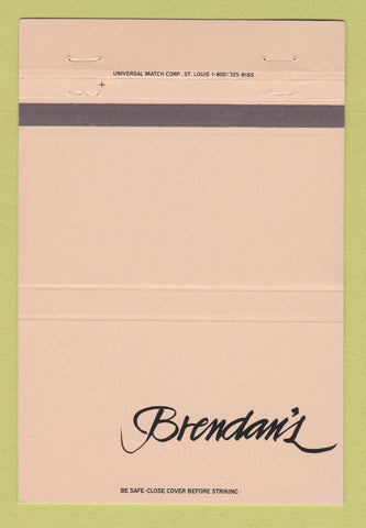 Matchbook Cover - Brendan's Restaurant Buffalo NY 40 Strike
