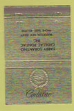 Matchbook Cover - Harry Sorantino Cadillac Pontiac Bridgeton NJ 40 Strike