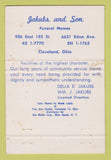 Matchbook Cover - Jakubs and Son Funeral Home Cleveland OH 40 Strike