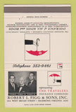 Matchbook Cover - Robert Figg Insurance Travelers Richmond VA 40 Strike