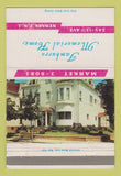 Matchbook Cover - Tamburro Memorial Home Newark NJ 40 Strike