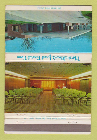 Matchbook Cover - Avey Funeral Home Marshalltown IA WEAR 40 Strike