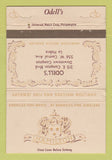 Matchbook Cover - Hamilton Watches Odell's Jewelry Compton CA WEAR 40 Strike