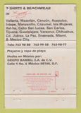 Matchbook Cover - Bambu Tropical Clothes Mexico Vallarta Cancun WORN 40 Strike