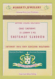 Matchbook Cover - Hamilton Watches Roberts Jewelry Sandusky OH 40 Strike