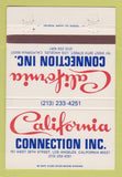 Matchbook Cover - California Connection Los Angeles CA Clothes? 40 Strike