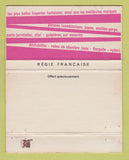 Matchbook Cover - Denise Clothes Paris France girlie 40 Strike