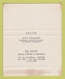 Matchbook Cover - Milford Chemiserie DeLuxe Clothes Nantes SAMPLE 40 Strike