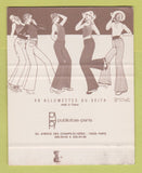Matchbook Cover - Jem Boutique Bordeaux France SAMPLE WEAR 40 Strike
