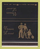 Matchbook Cover - Vetements Lavaud Ayen France Objat SAMPLE WEAR 40 Strike