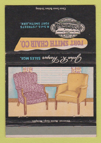 Matchbook Cover - Fort Smith Chair Furniture AR 40 Strike