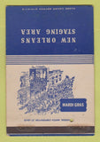Matchbook Cover - New Orleans Staging Area LA Mardi Gras Military WEAR 40 Strike
