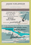Matchbook Cover - Hamilton Watches Tufo Jewelry San Francisco CA WEAR 40 Strike