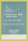 Matchbook Cover - Hamilton Watches Tufo Jewelry San Francisco CA WEAR 40 Strike