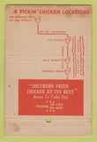 Matchbook Cover - Pickin' Chicken Miami FL WEAR 40 Stick