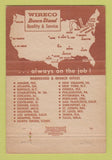 Matchbook Cover Wireco Brown Strand Wire Rope Jackson MI Auto Service 40 Strike
