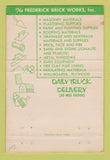 Matchbook Cover - Frederick Brick Works Frederick MD WORN 40 Strike