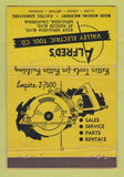 Matchbook Cover - Aldred's Valley Electric Tool Los Angeles CA WEAR 40 Stick