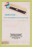 Matchbook Cover - Hamilton Watches WEAR 40 Strike