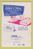 Matchbook Cover - Canal Furniture Showrooms Providence RI 40 Strike