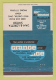 Matchbook Cover - Grange Insurance Dan Snyder West Chester OH WEAR 40 Strike