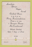 Matchbook Cover - Savoy Plaza Orange NJ restaurant WORN 40 Stick