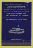 Matchbook Cover - Vessel Glorianna Charter Boat Falmouth ME WORN 40 Strike