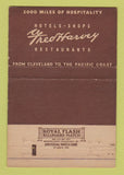 Matchbook Cover - Fred Harvey Cowboy BROWN 40 Strike
