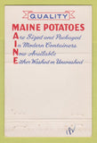 Matchbook Cover - Maine Potato Commission Presque Isle ME  40 Strike