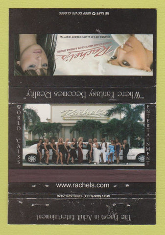 Matchbook Cover - Rachels Strip Club Orlando Palm Beach FL girlie WEAR 40 Strike