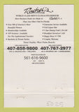 Matchbook Cover - Rachels Strip Club Orlando Palm Beach FL girlie WEAR 40 Strike