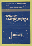 Matchbook Cover - Jamison Bedding Furniture Nashville TN WEAR 40 Strike