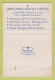 Matchbook Cover - Appliance Service Center Leavenworth KS 40 Strike