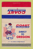 Matchbook Cover - Coast Carloading Los Angeles CA WEAR 40 Strike