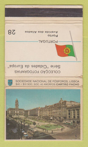 Matchbook Cover - Portugal Porto Avenida Dos Aliados WEAR 40 Strike