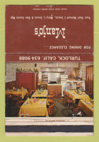 Matchbook Cover - Majo's Turlock CA restaurant WEAR 40 Strike