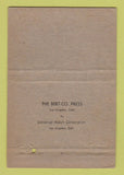 Matchbook Cover - El Casbah CA? WEAR 40 Strike